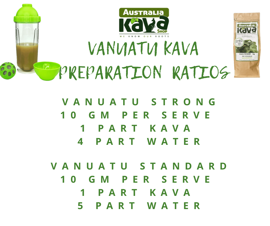 How to prepare kava Vanuatu Ratios